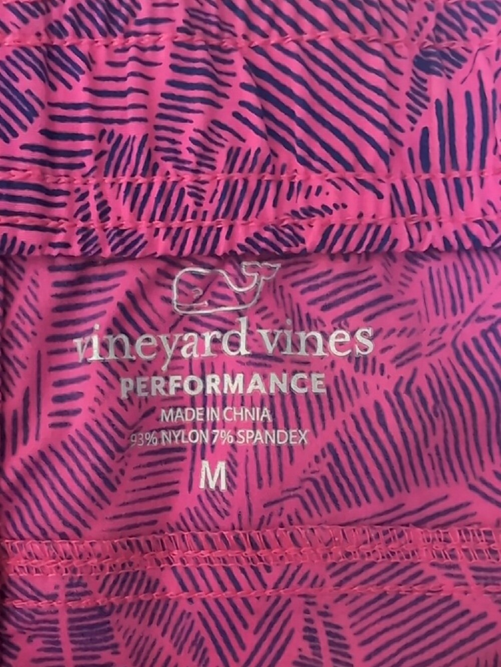 Vineyard Vines Purple & Pink Athletic Drawstring Shorts - Picture 2 of 4